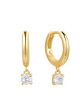 Ania Haie Gold Drop Solitaire Huggies Ohrringe